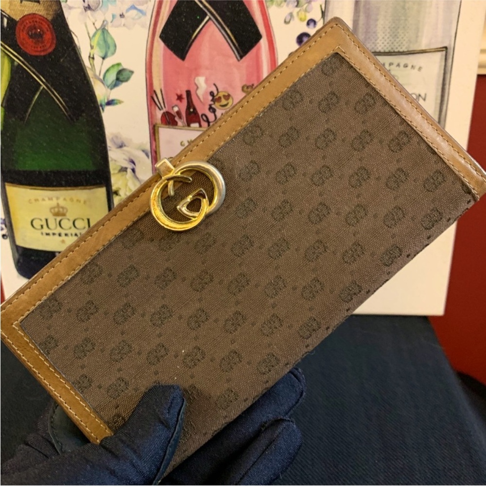 Vintage Gucci Long Logo Wallet